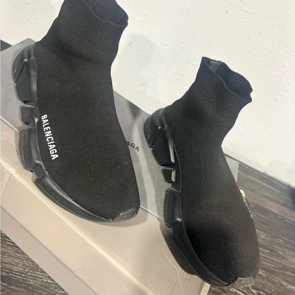 Balenciaga Black Speed Trainer Sock Sneakers